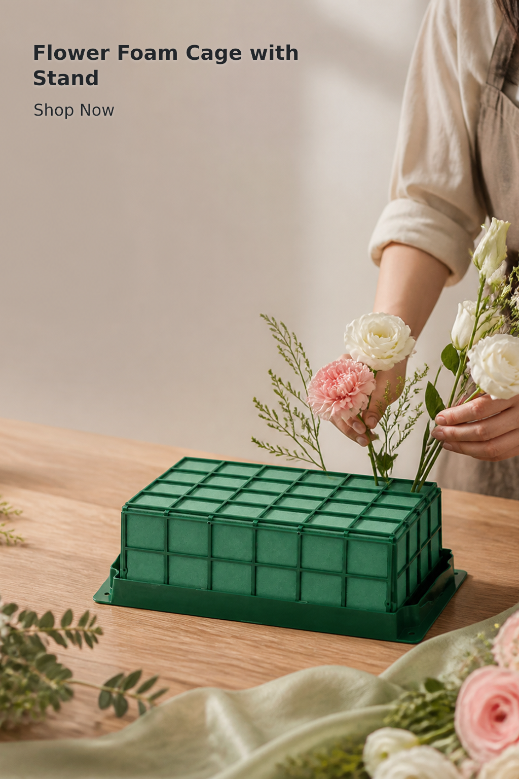 Floral Foam Cage with Holder